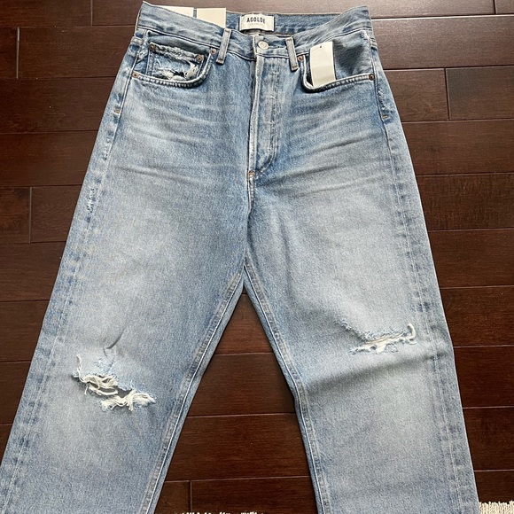 Agolde 90's loose fit Jeans NWT in light wash "Captured" - Picture 3 of 6
